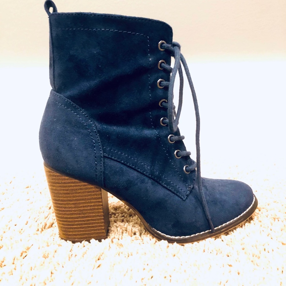 Candies blue suede boots